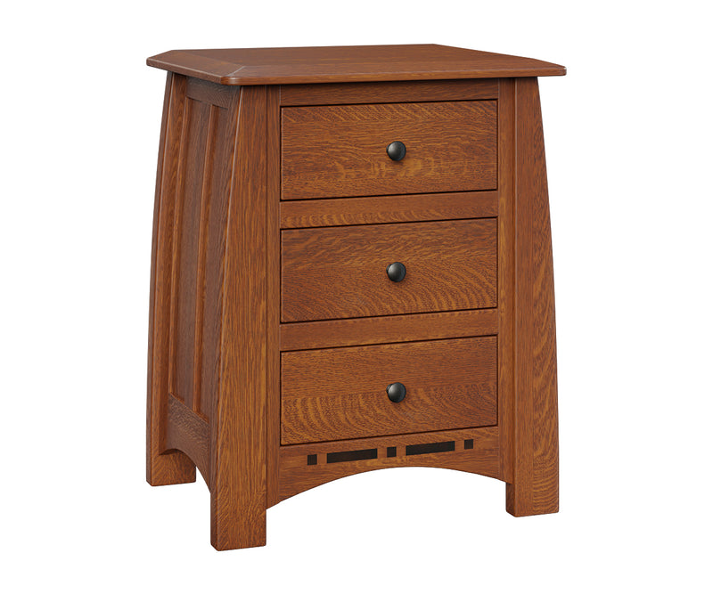 Boulder Creek 3 Drawer Nightstand