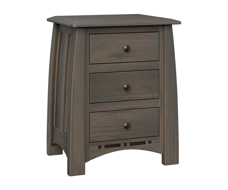Boulder Creek 3 Drawer Nightstand
