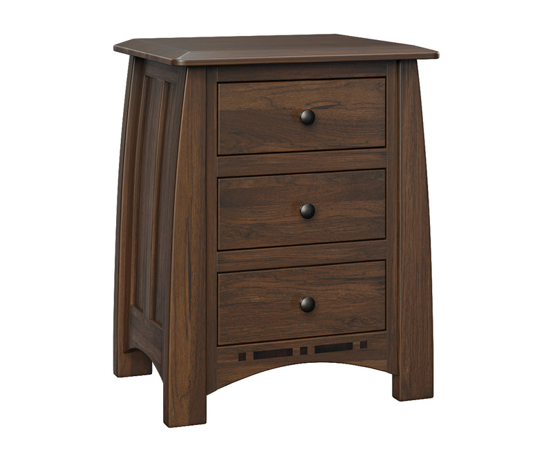 Boulder Creek 3 Drawer Nightstand