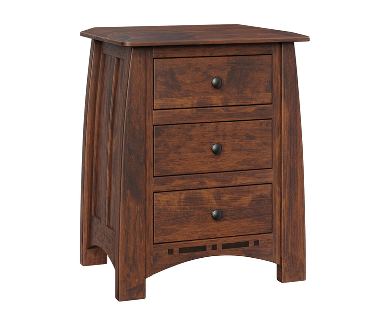 Boulder Creek 3 Drawer Nightstand