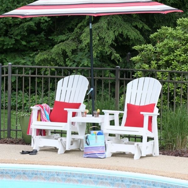 gliders for patio umbrella Comfo Back Single Glider