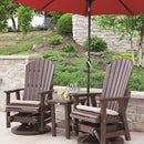 Comfo Back Swivel Glider - Two Tone