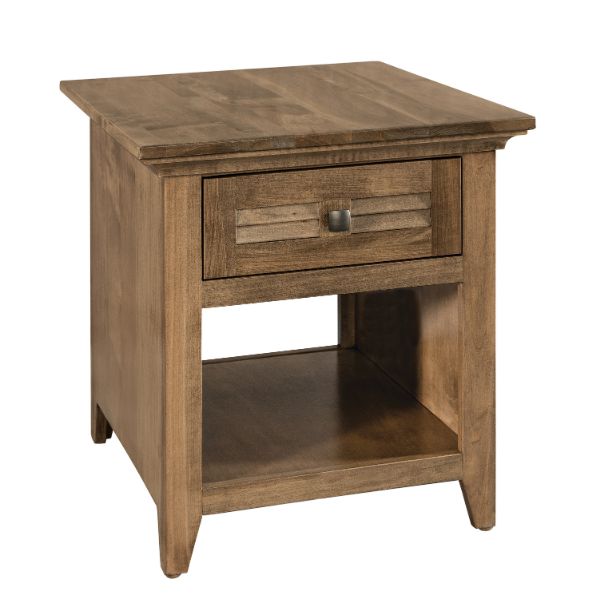Cottage end table wider
