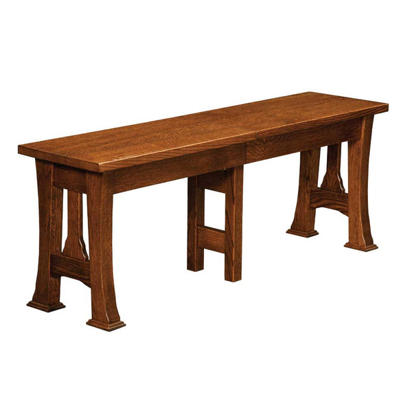 Cambridge Extendable Bench Amish Tables Hardwood Benches