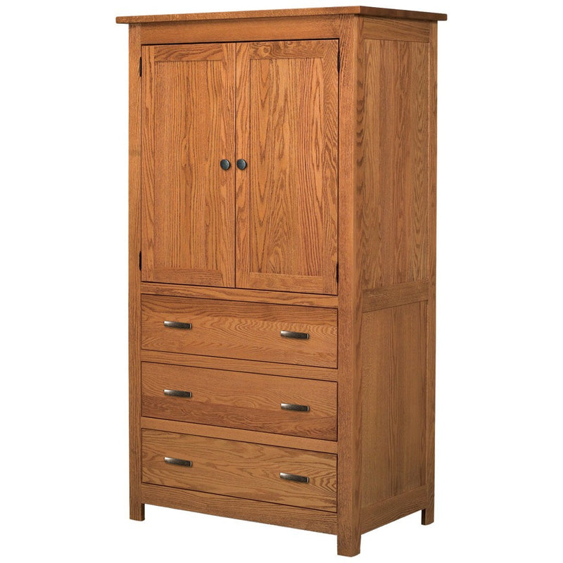 Flush Mission Armoire - Amish Tables
 - 2