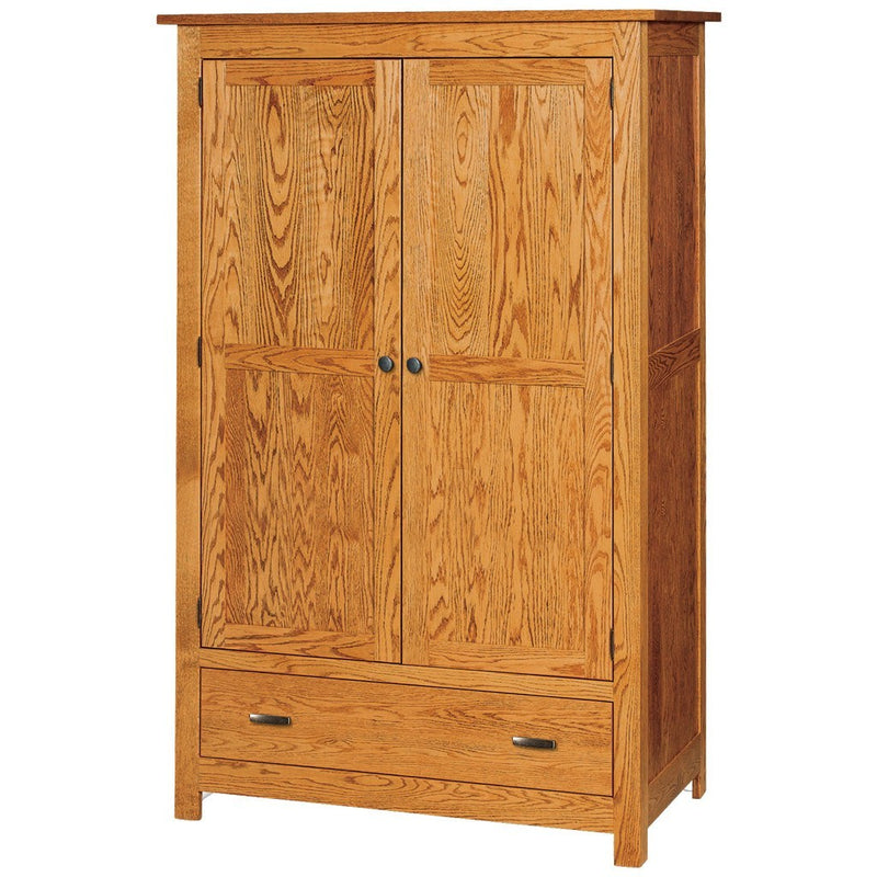 Flush Mission Armoire - Amish Tables
 - 3