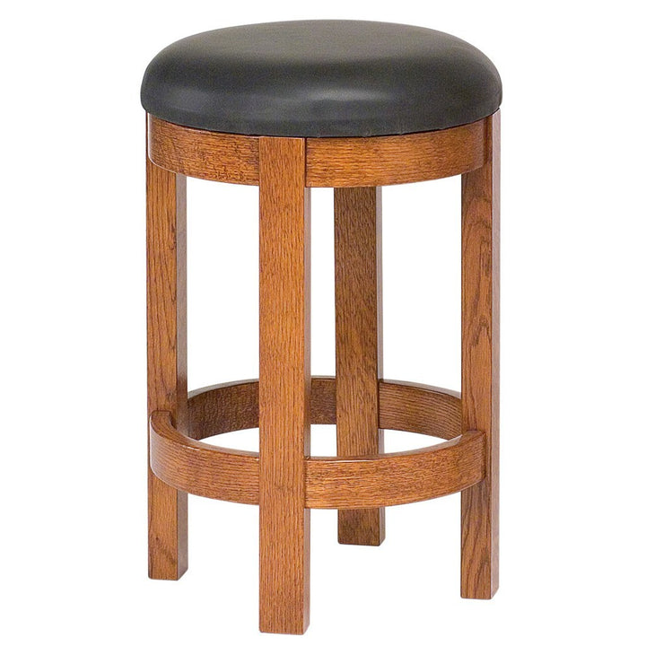 Barrel Bar Stool - Amish Tables
 - 1