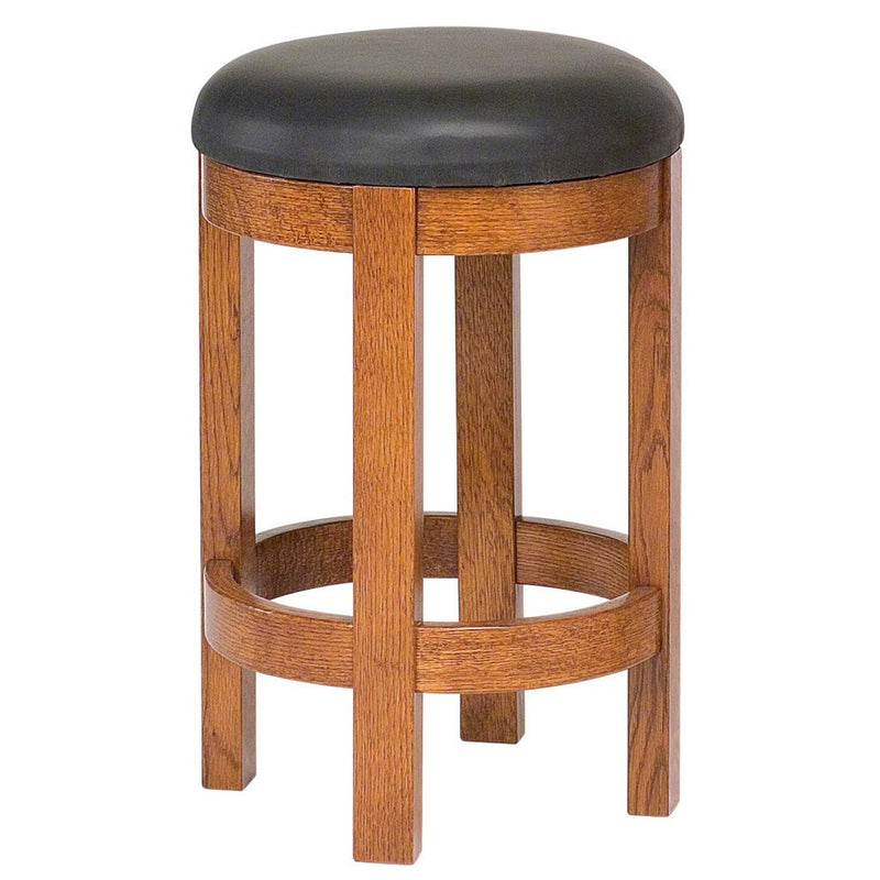 Barrel Bar Stool - Amish Tables
 - 1