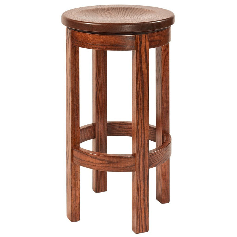 Barrel Bar Stool - Amish Tables
 - 2