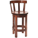 Meribeth Back Barrel Bar Stool - Amish Tables
 - 1