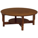 Landmark Round Coffee Table - Amish Tables
 - 1