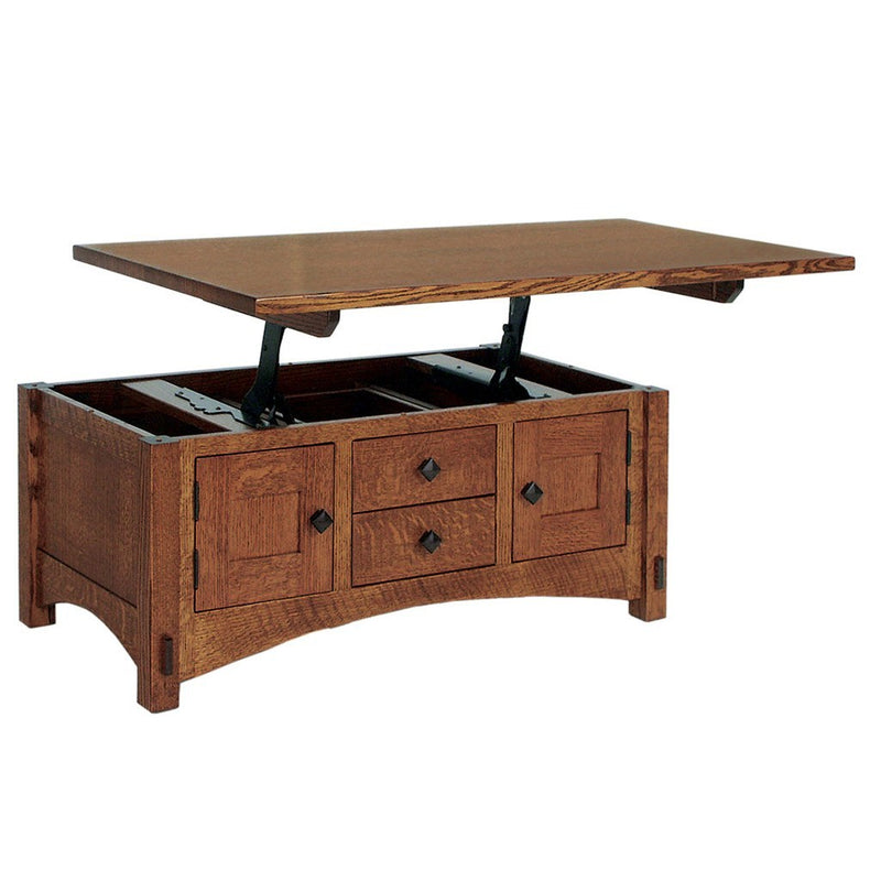 Springhill Cabinet Coffee Table - Amish Tables
 - 3
