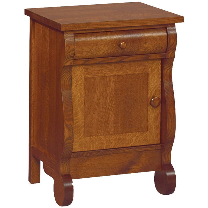 Old Classic Sleigh Nightstand - Amish Tables
 - 1