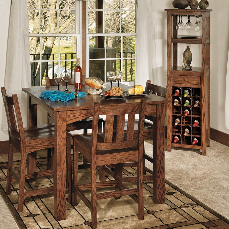 Madison Pub Table Amish Solid Wood Pub Tables