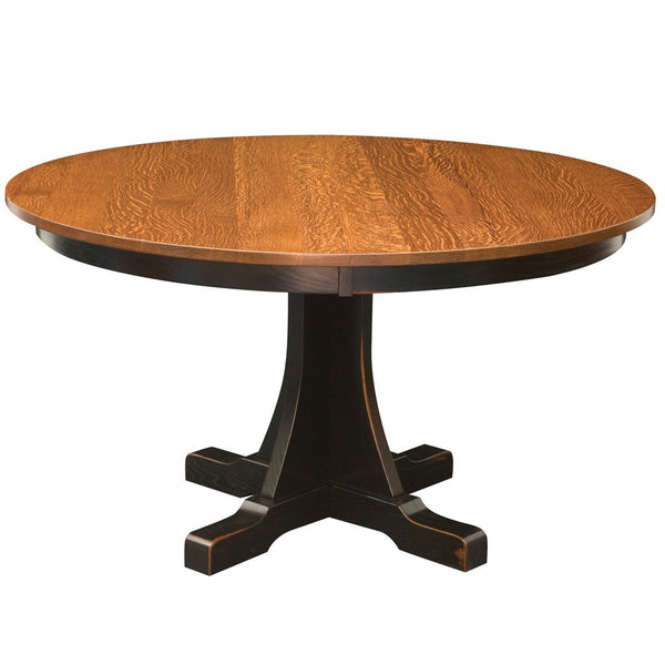 Ridgewood Single Pedestal Extension Table - Amish Tables
 - 1