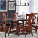 Tifton Solid Top Straight Edge Trestle Table