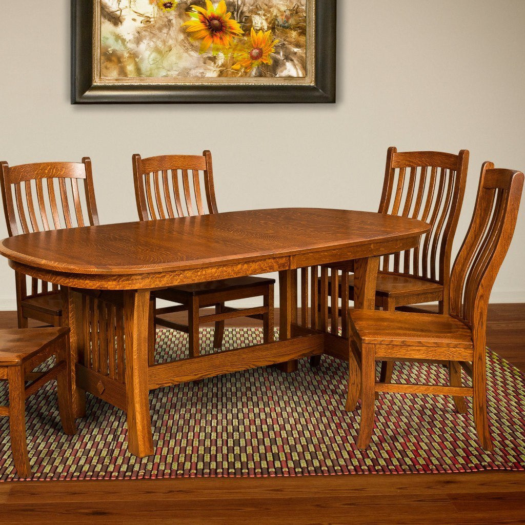 Trestle Table - Arts And Crafts Trestle Extension Table