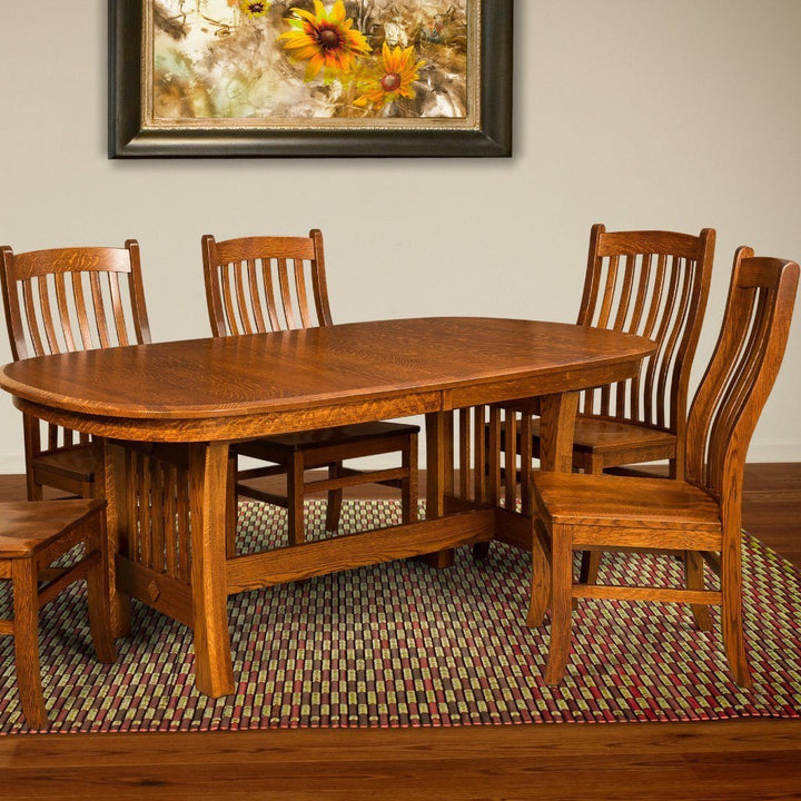 Trestle Table - Arts And Crafts Trestle Extension Table